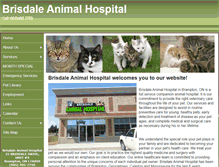 Tablet Screenshot of brisdaleanimalhospital.com